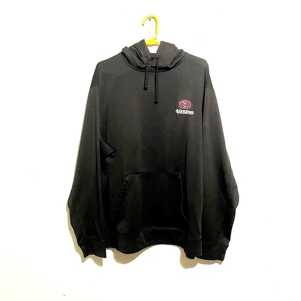 San Francisco 49ers Football Hoodie Black Fleece Dunbrooke Brand Men’s Large